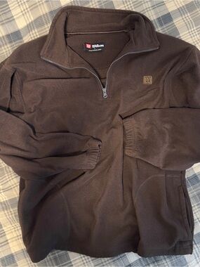 Wilson Men's Dark Brown Half-Zip Fleece Pullover